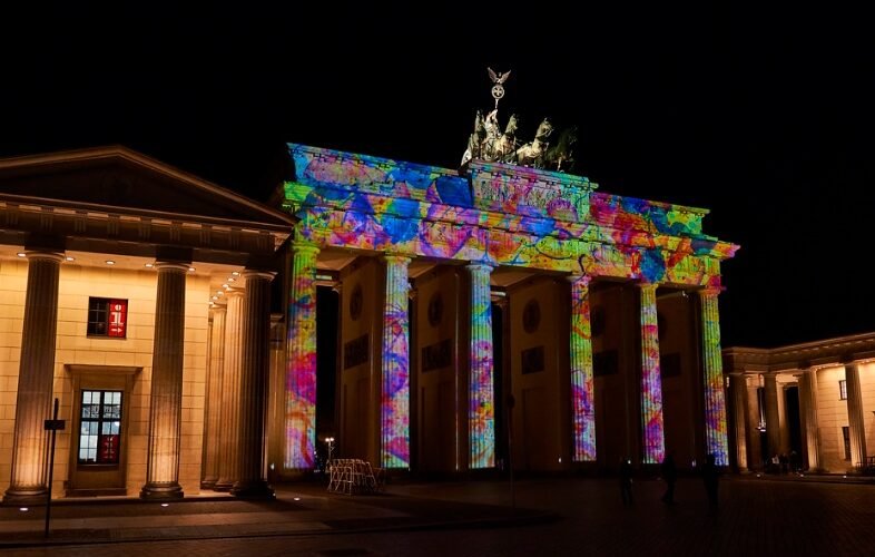 Berlin Brandenburg Gate celebration