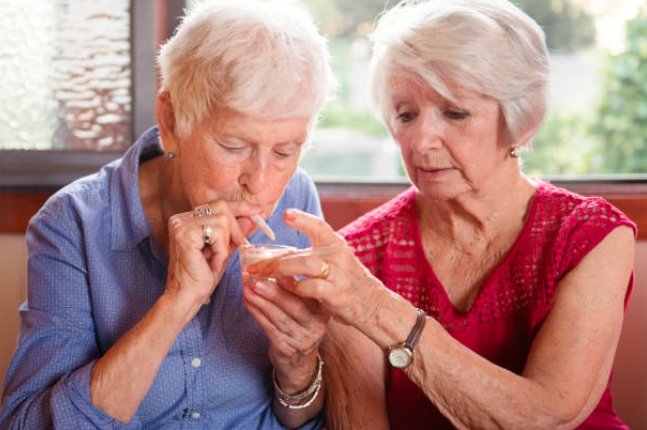 Senior using medical marijuana