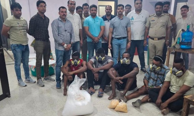 noida police seize 60kg cannabis arrest three suspects in drug trafficking bust