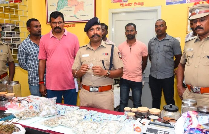 coimbatore-police-drug-bust-OG-Kush-magic-mushrooms