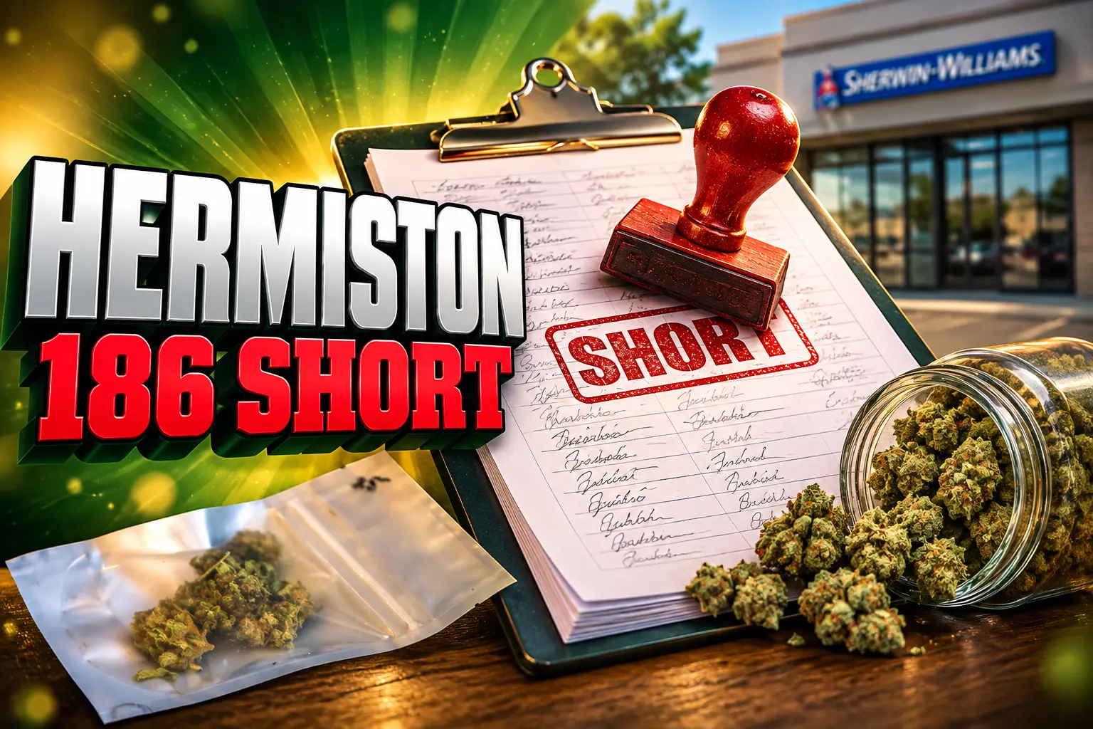 Hermiston Oregon cannabis petition 186 signatures short