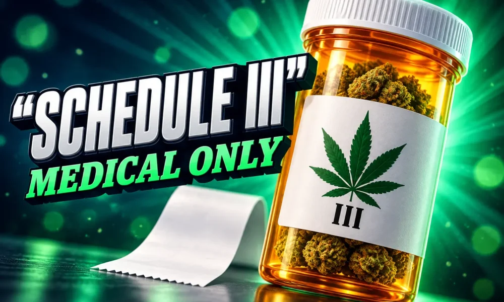 marijuana rescheduling Schedule III medical cannabis only