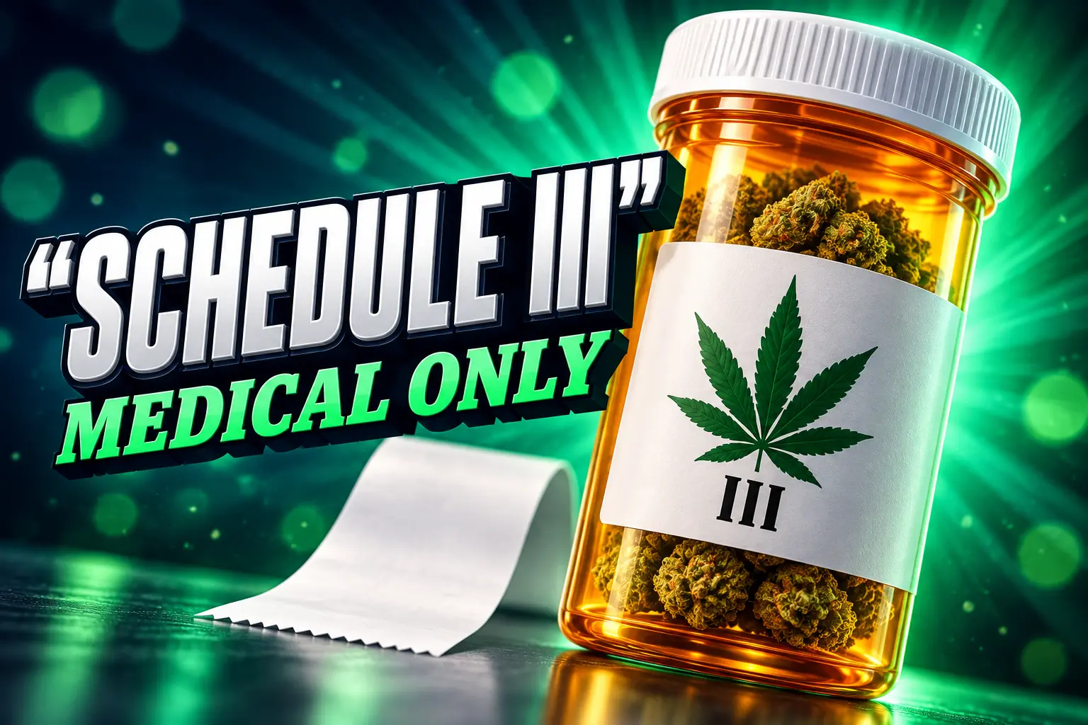 marijuana rescheduling Schedule III medical cannabis only